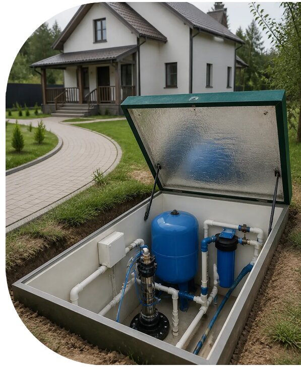 Автономное водоснабжение дома в Новоалтайске от 153360 р. | АПаруса-Нвл